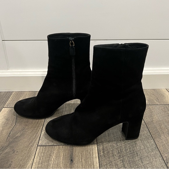 Stuart Weitzman black Gianella suede ankle boots - Picture 8 of 9
